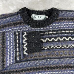 Antartex Sweater Men's L Vintage Pure Wool Great Britain